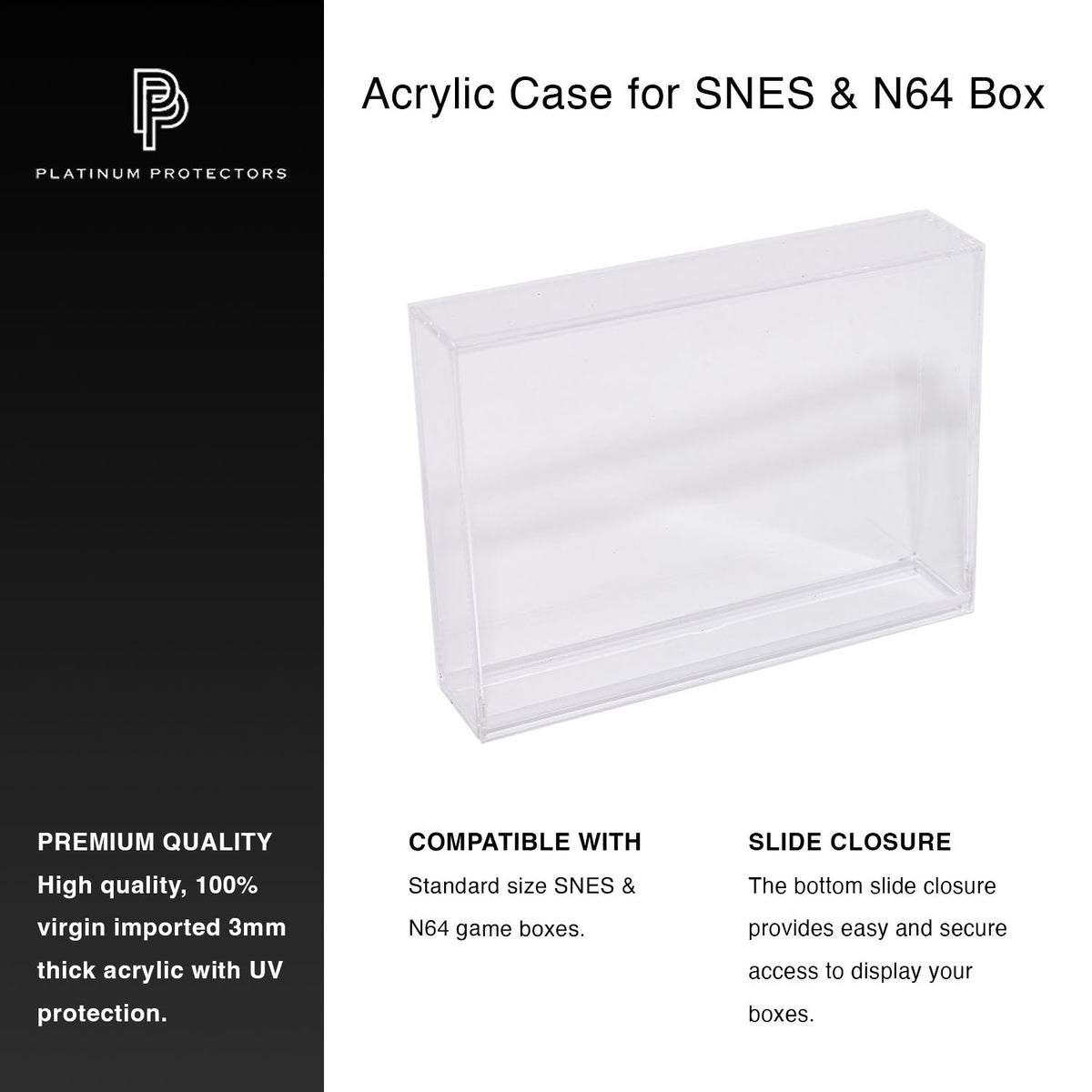 Super Nintendo & N64 Acrylic Game Box Case