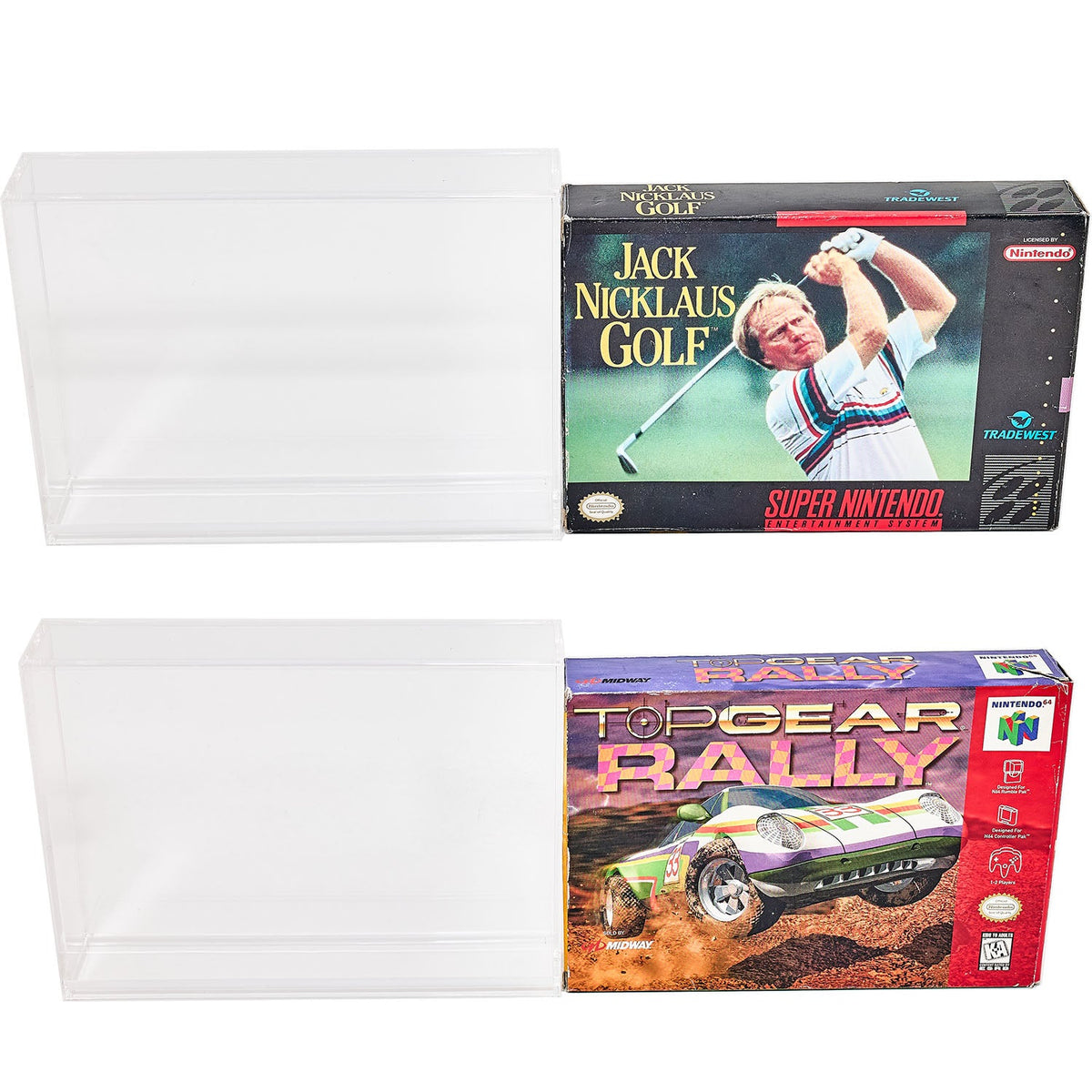 Super Nintendo & N64 Acrylic Game Box Case