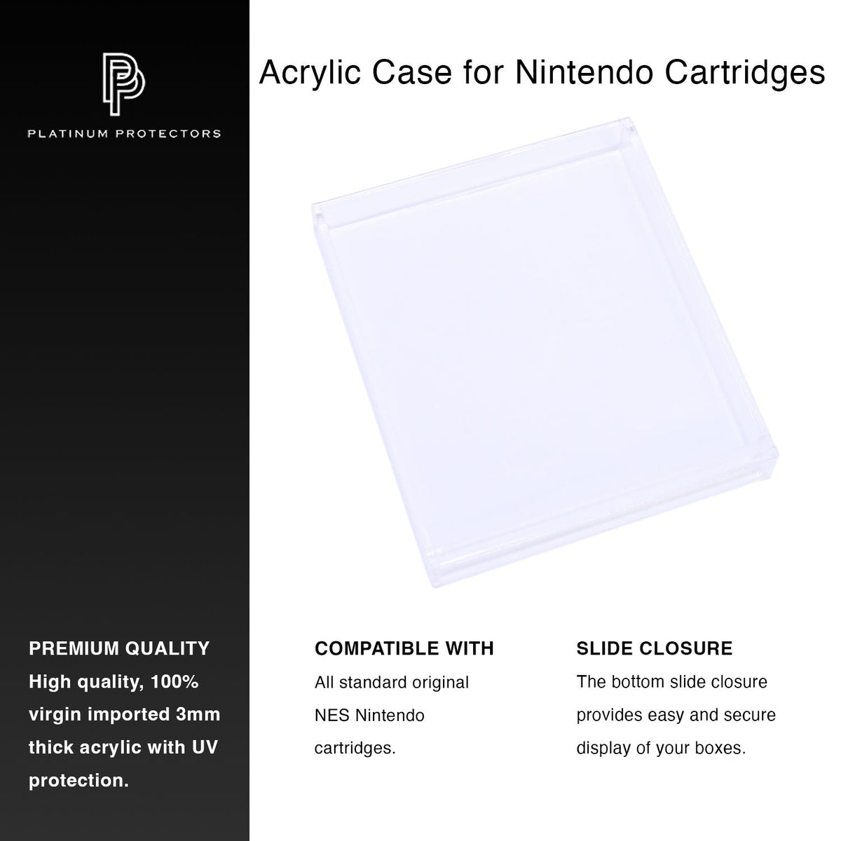Acrylic Nintendo NES Game Cartridge Case
