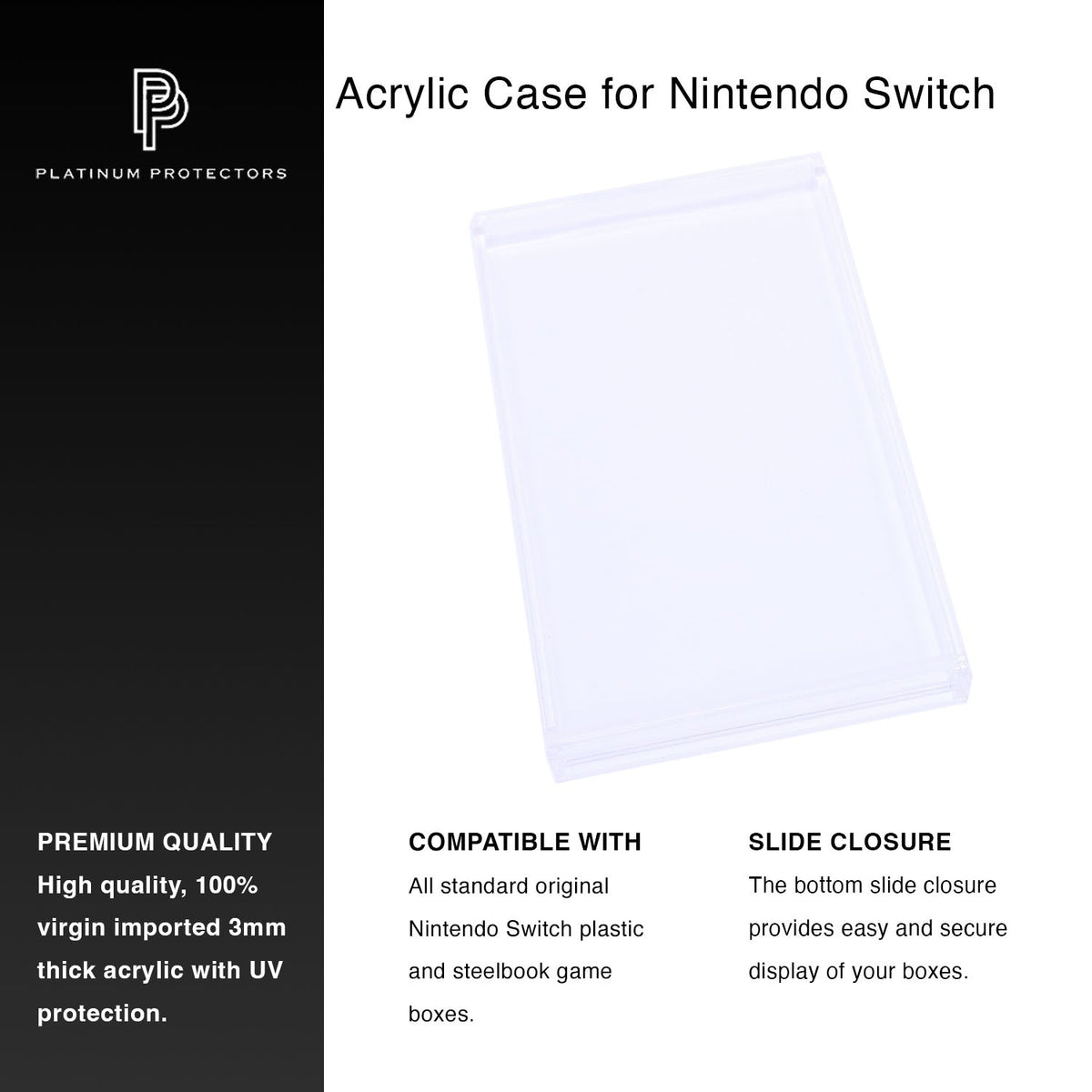 Acrylic Nintendo Switch & Steelbook Games Case