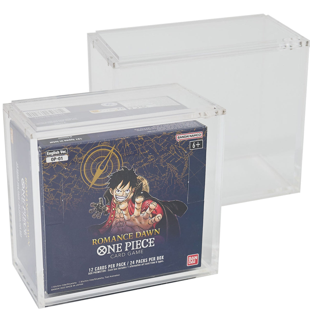 One Piece Booster Box Original Print OP-01-02 Acrylic Case