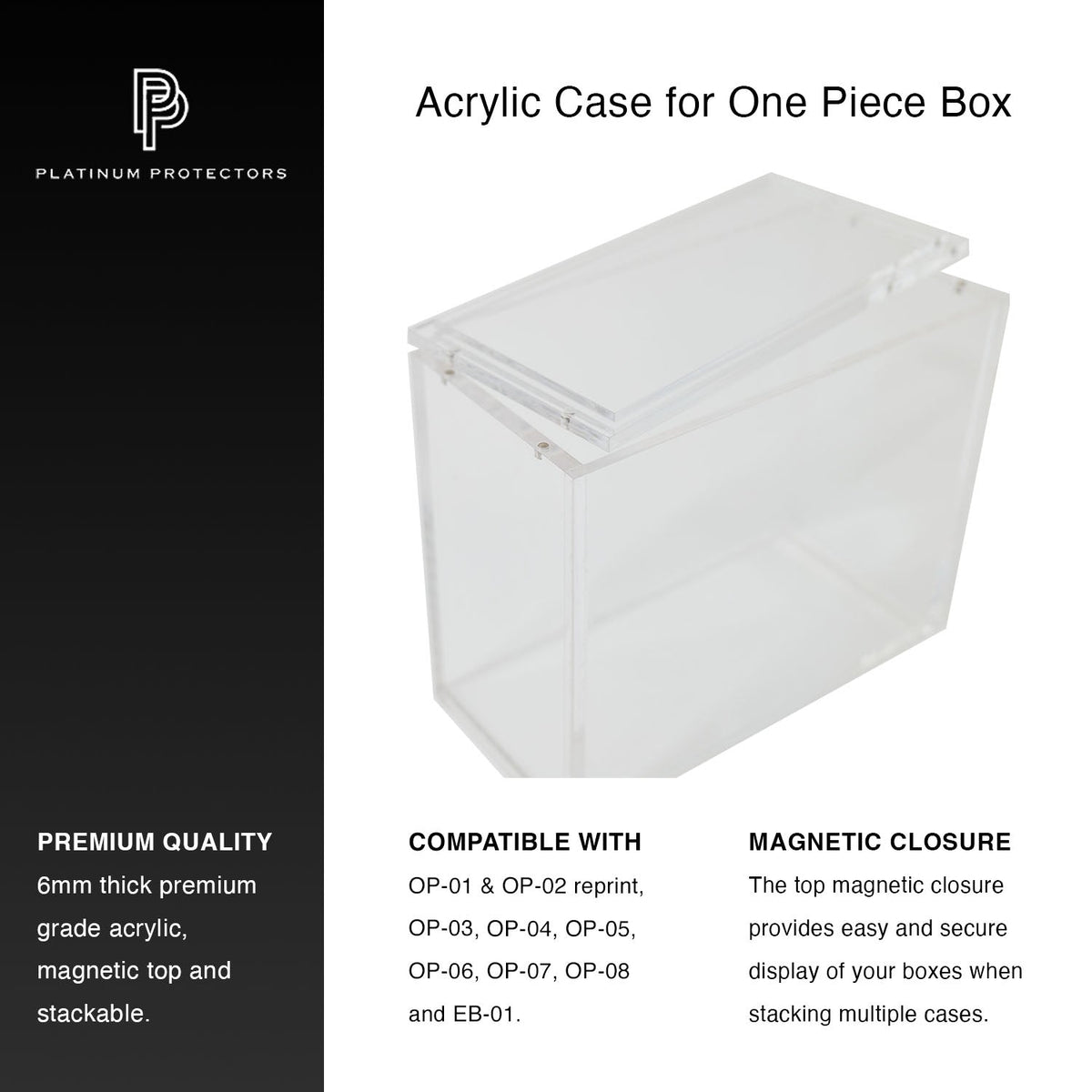 Acrylic One Piece Booster Box Case (OP-01 to OP-16 & 01-02 Reprint)