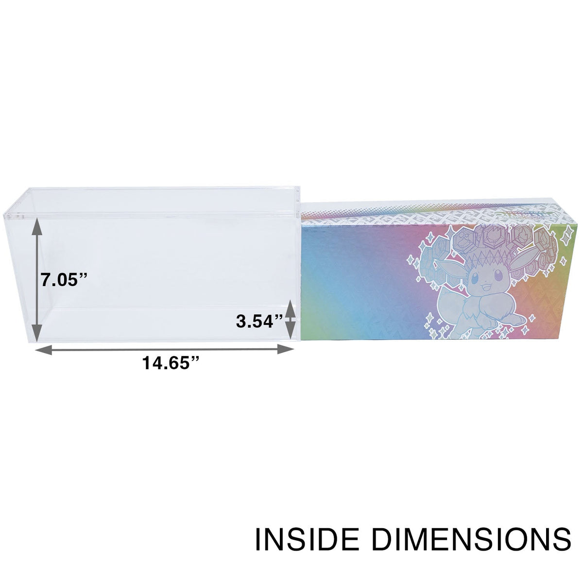 Pokémon Prismatic Evolutions SPC Super Premium Collection Acrylic Case