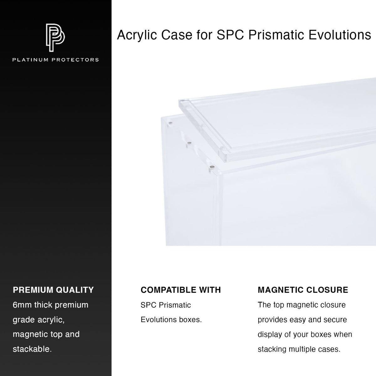 Pokémon Prismatic Evolutions SPC Super Premium Collection Acrylic Case