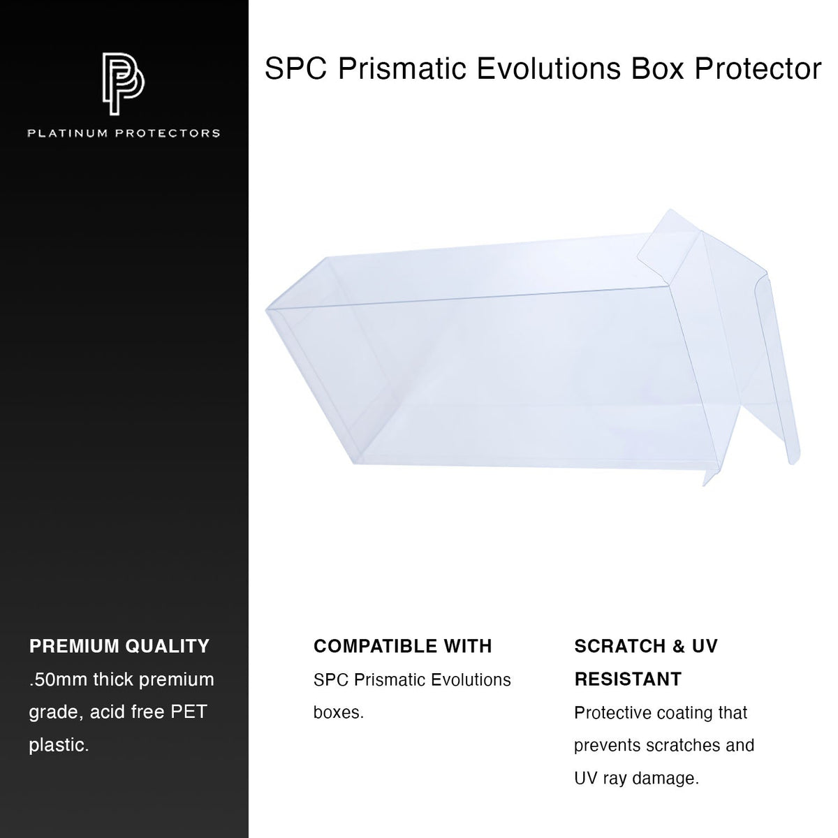 Pokémon Prismatic Evolutions SPC Super Premium Collection Box Protector