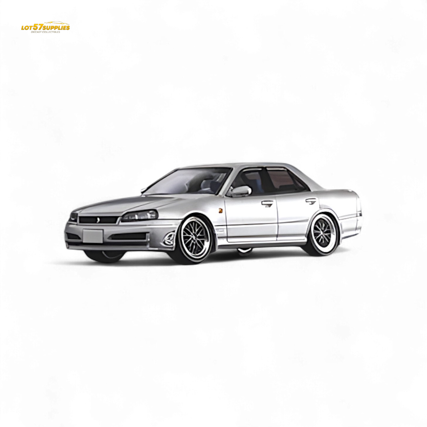 Mortal ER34 Skyline 25GT-t Ordinary Silver 1:64