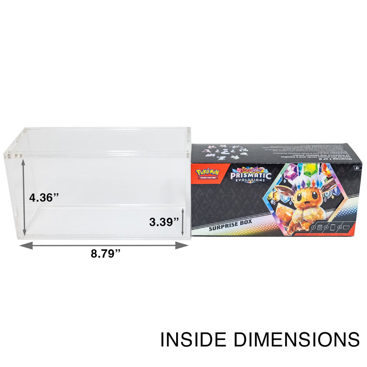 Pokémon sv8.5 Prismatic EVO Surprise Box Acrylic Case