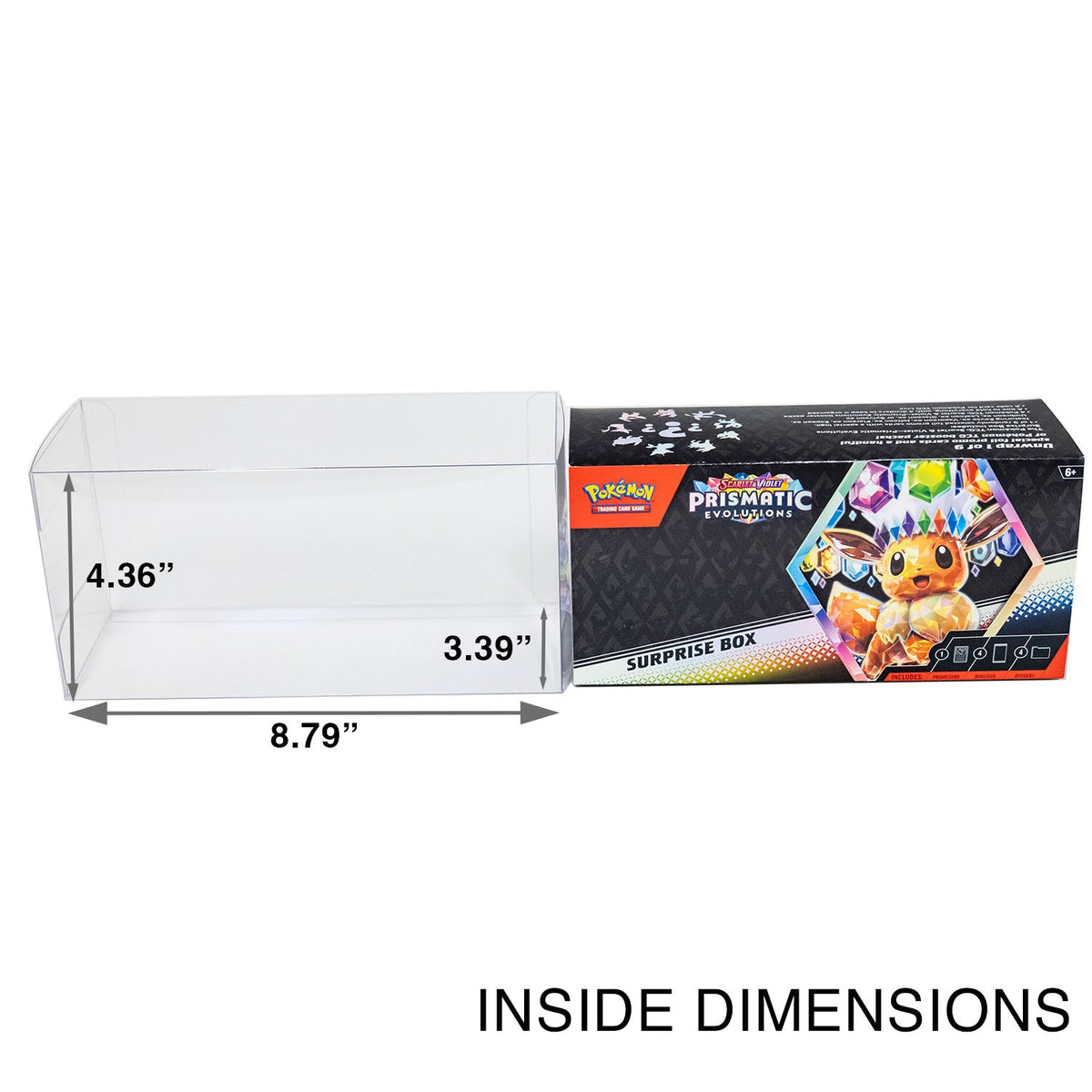 Pokémon TCG Scarlet & Violet Prismatic Evolutions Surprise Box Protector