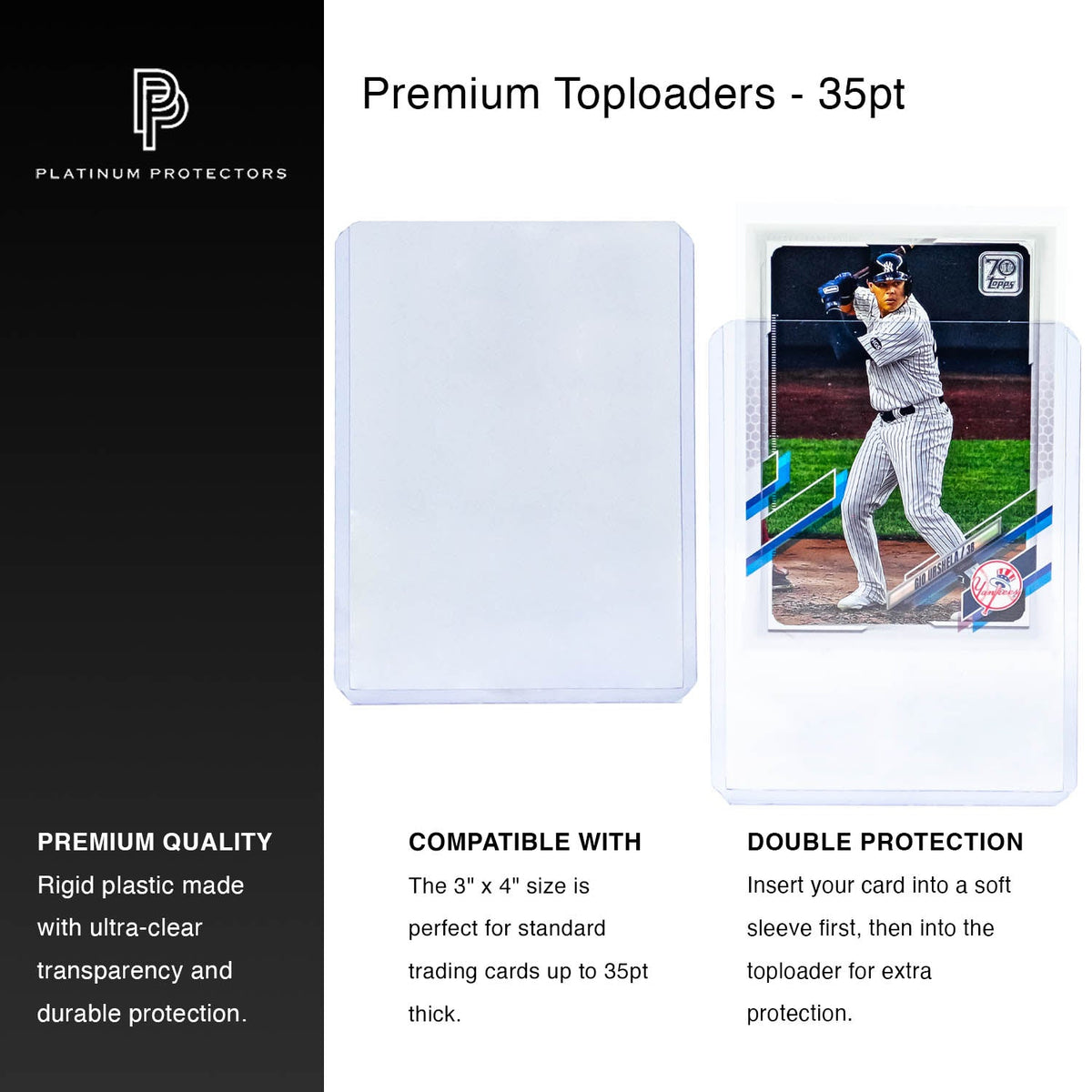 Toploaders For Cards - 35PT Standard