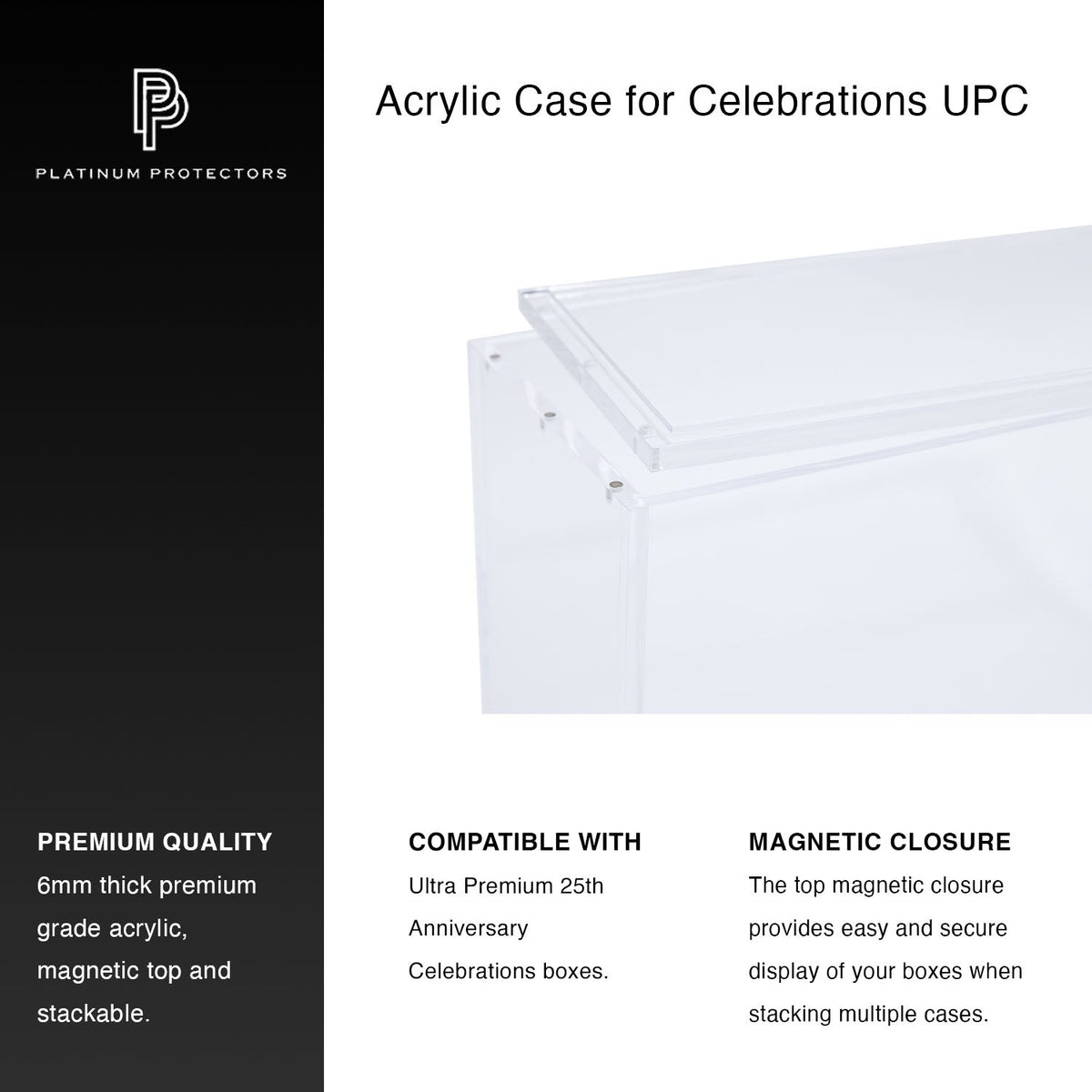 Pokémon 25th Anniversary Celebrations UPC Box Acrylic Case