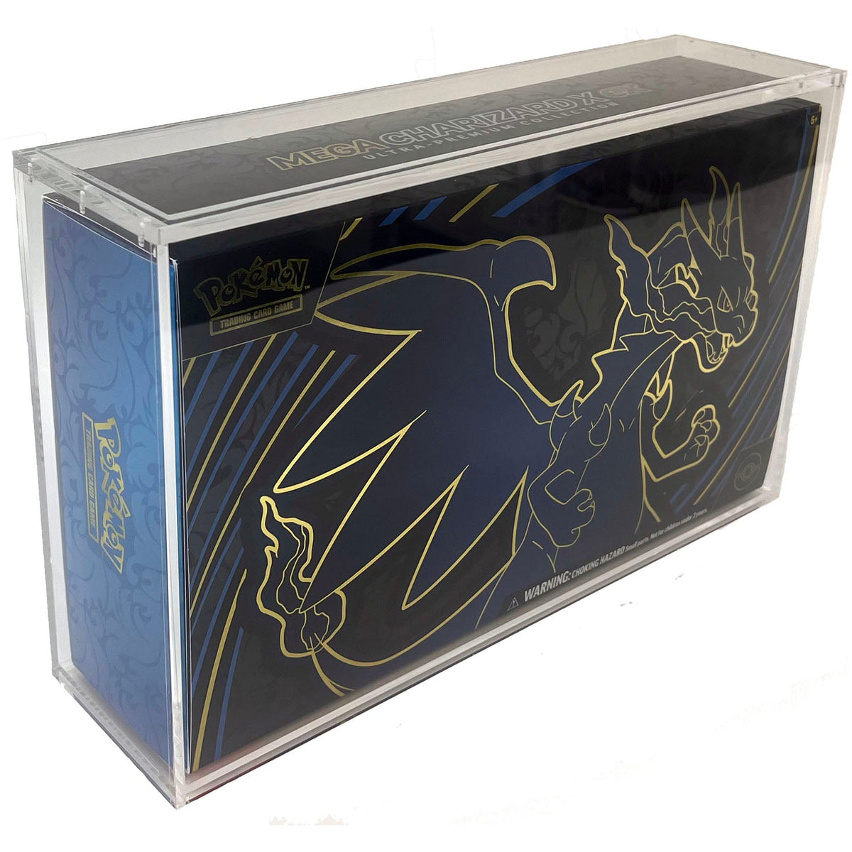 Pokémon 151, Mega Charizard X ex and Terapagos UPC Acrylic Case