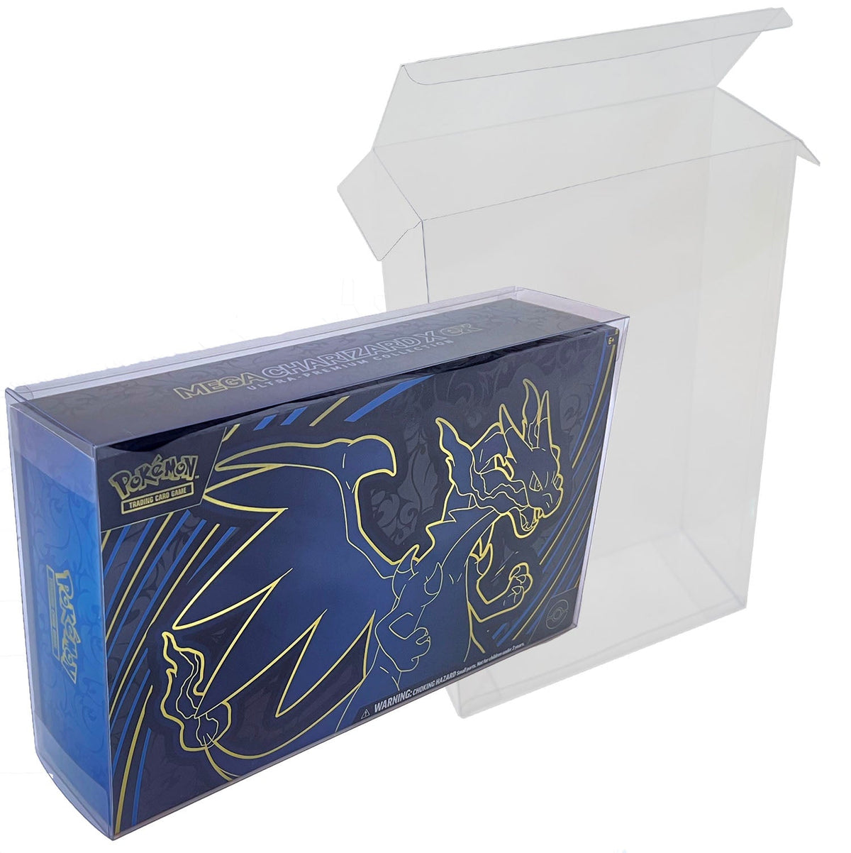 Pokémon 151, Mega Charizard X ex and Terapagos UPC Protector