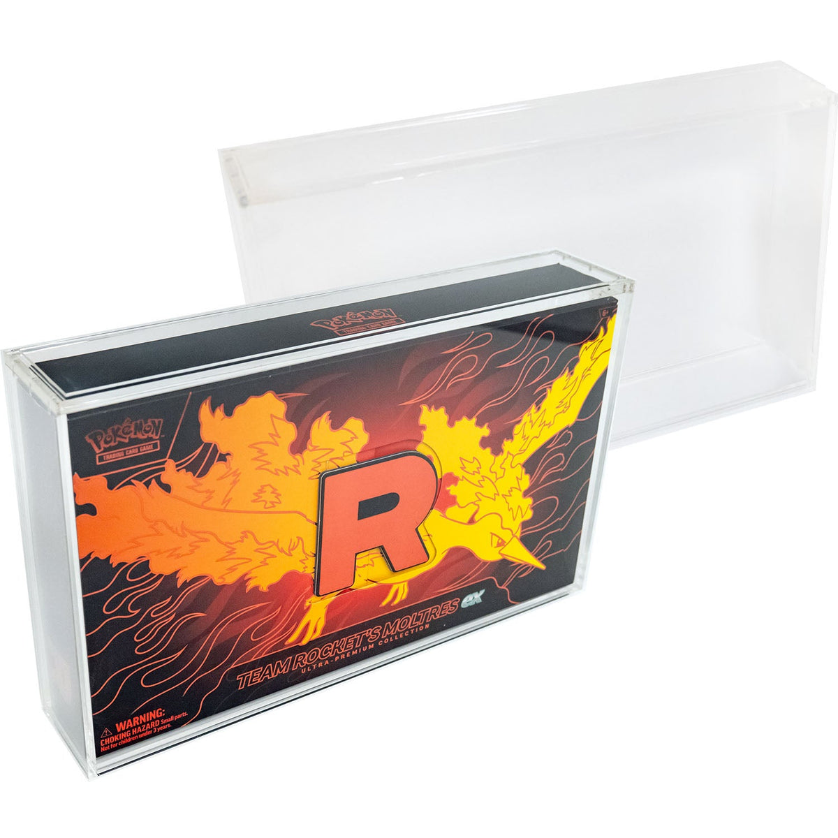 Pokémon Team Rocket's Moltres EX UPC Ultra-Premium Collection Acrylic Case