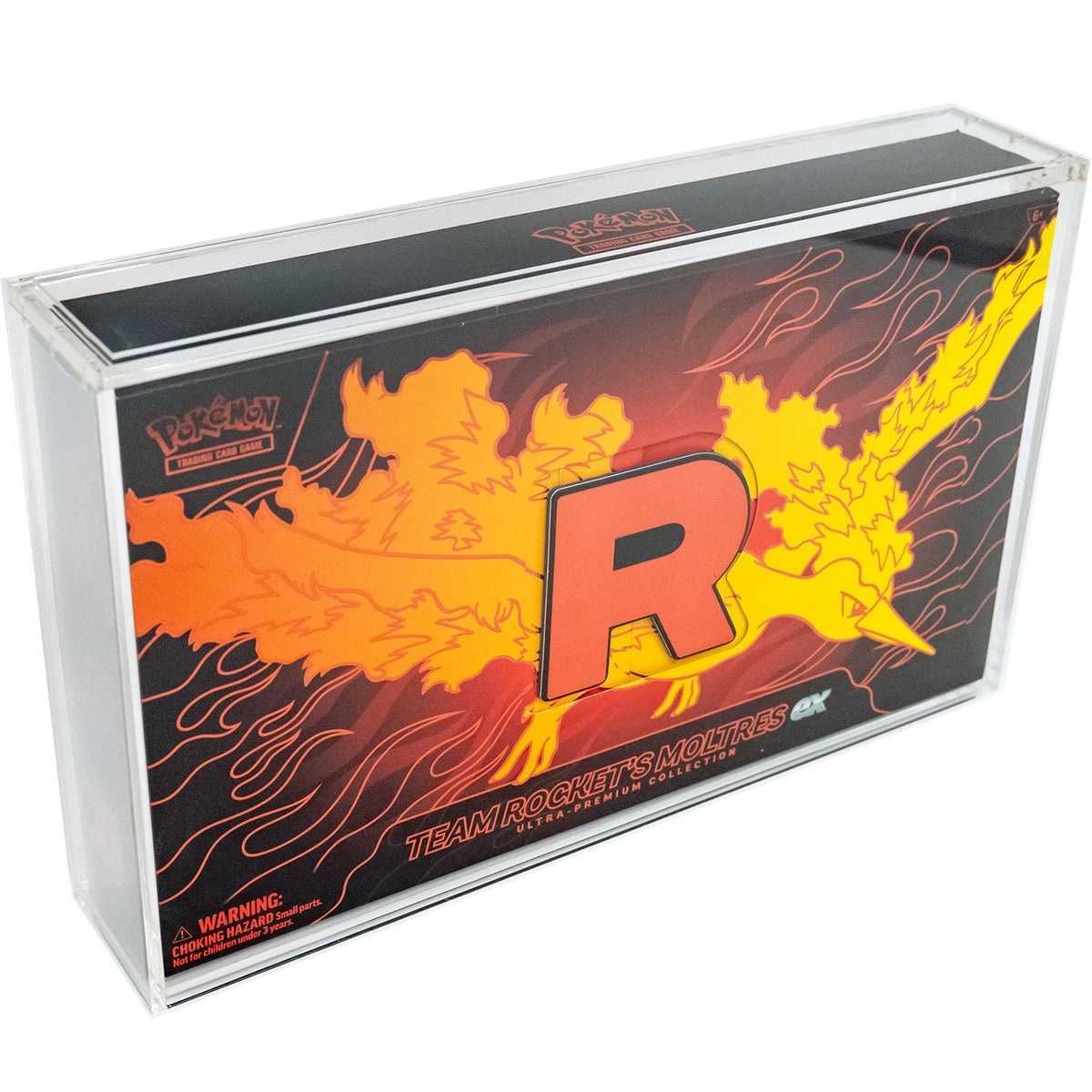 Pokémon Team Rocket's Moltres EX UPC Ultra-Premium Collection Acrylic Case