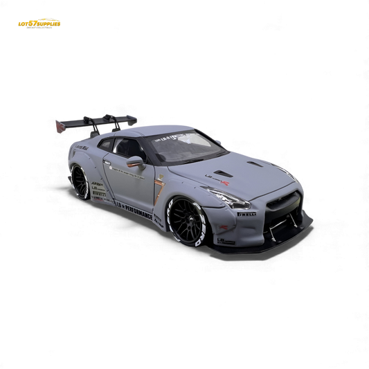 404ERROR LB-Works Nissan Skyline GT-R R35 Fighter Grey 1:64