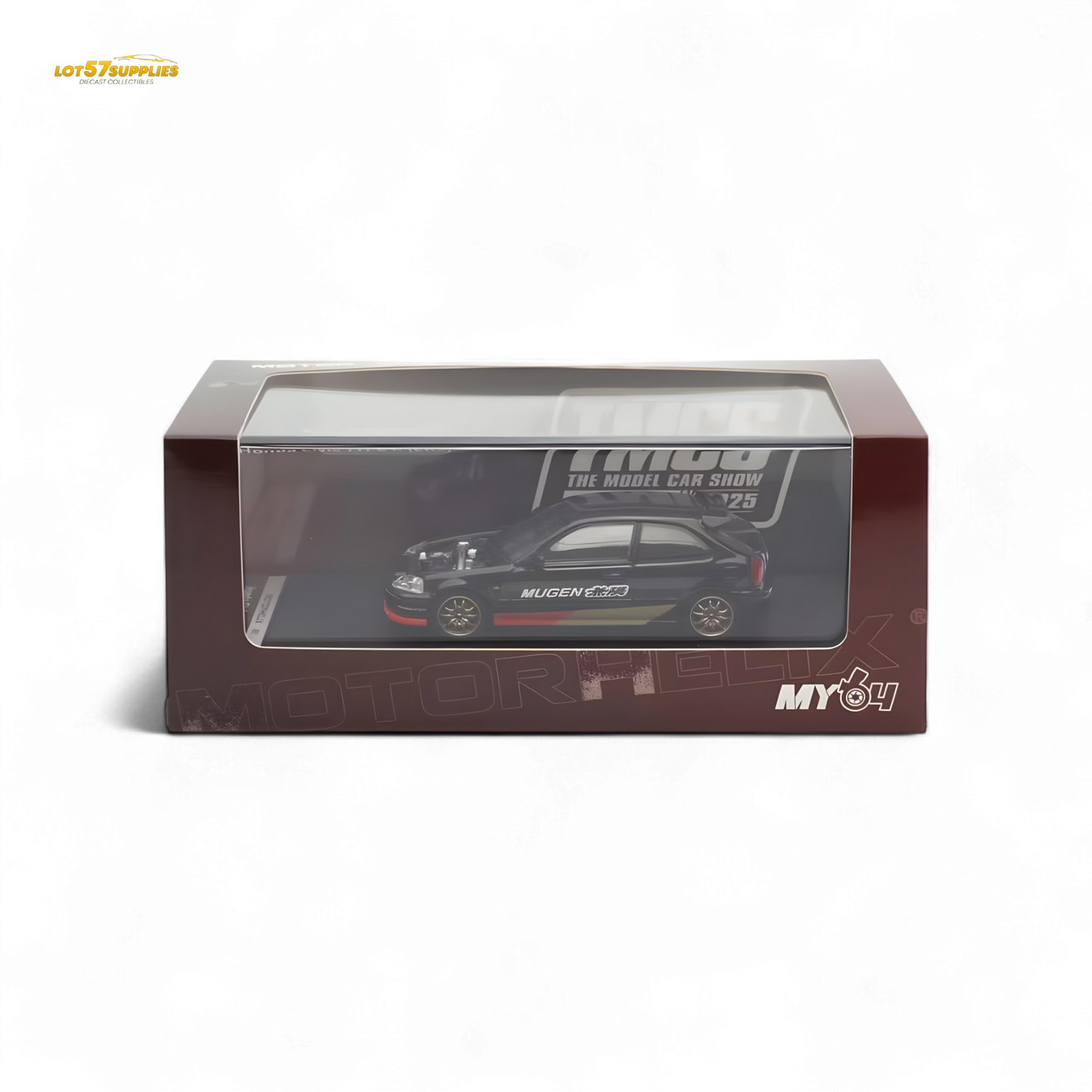 Motorhelix Honda Civic EK9 MUGEN Black 1:64
