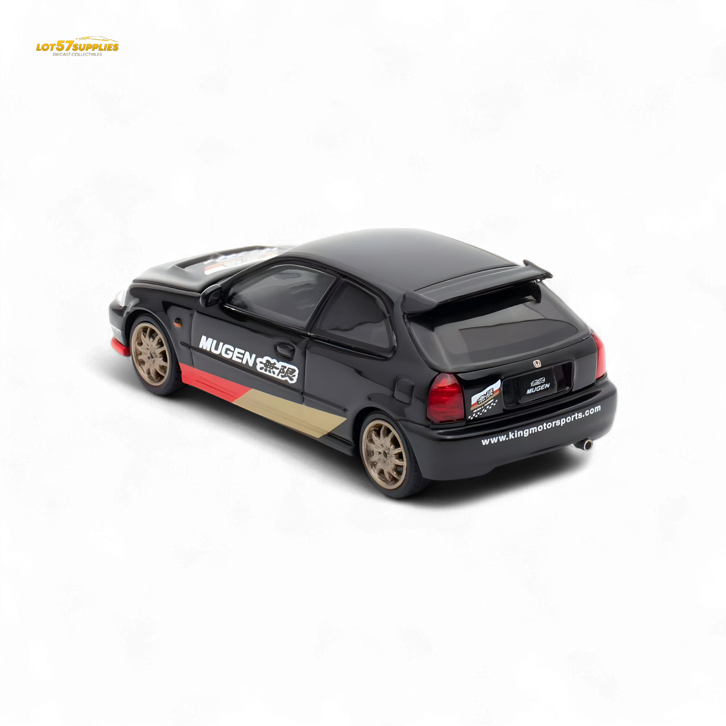 Motorhelix Honda Civic EK9 MUGEN Black 1:64
