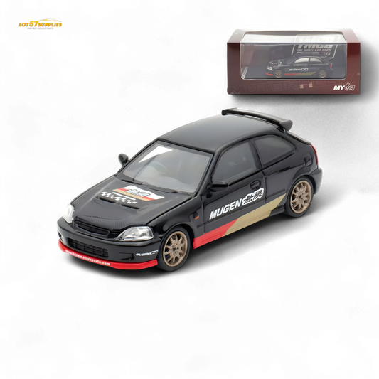 Motorhelix Honda Civic EK9 MUGEN Black 1:64