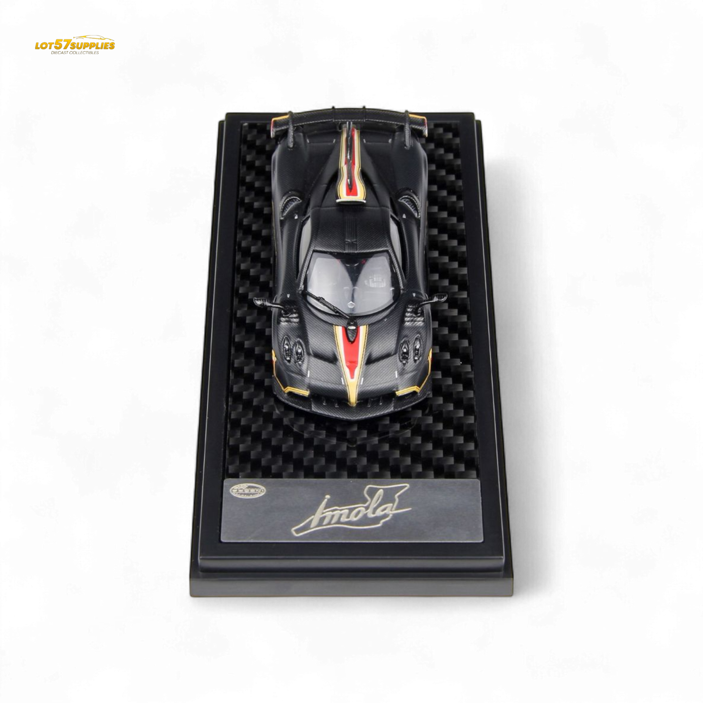 LCD Pagani Imola Matte Black Carbon 1:64
