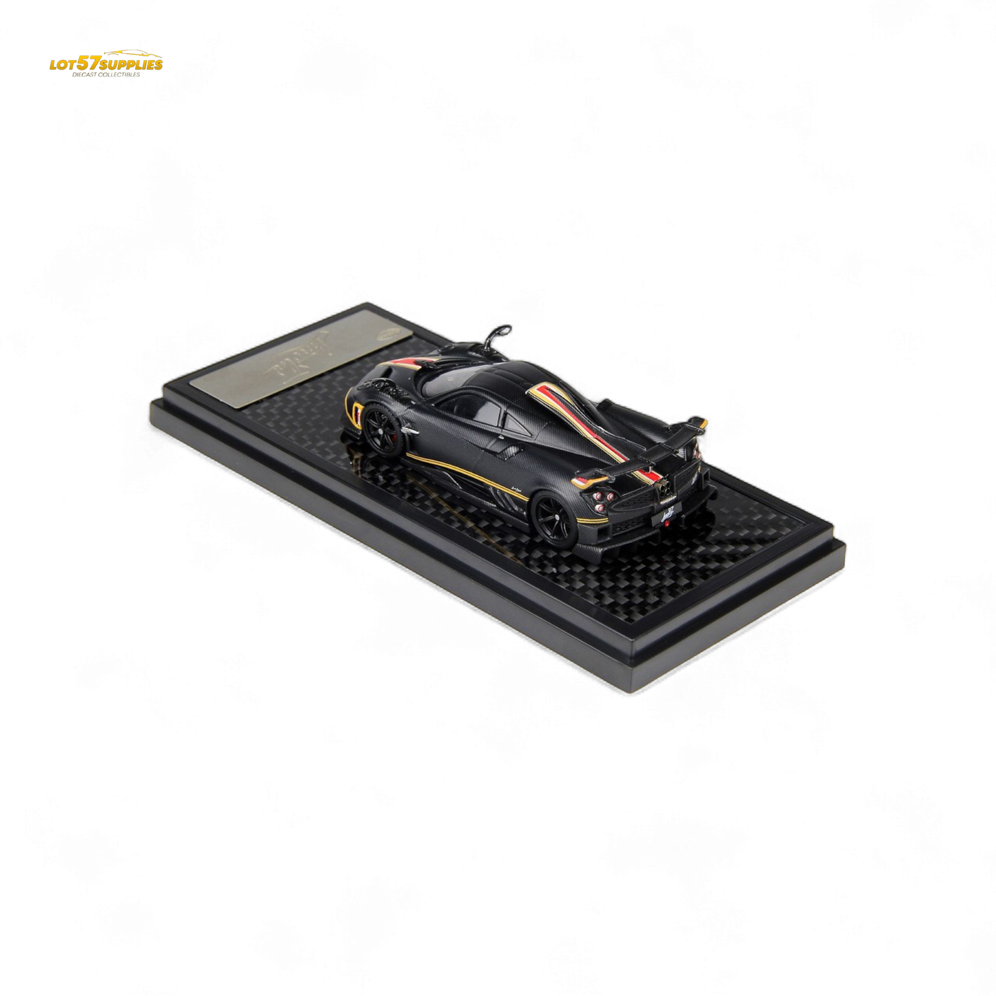 LCD Pagani Imola Matte Black Carbon 1:64