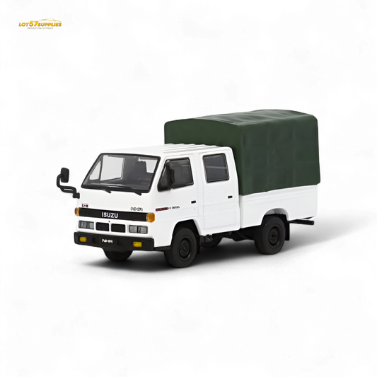 Model 1 Isuzu Covered Truck White 1:64