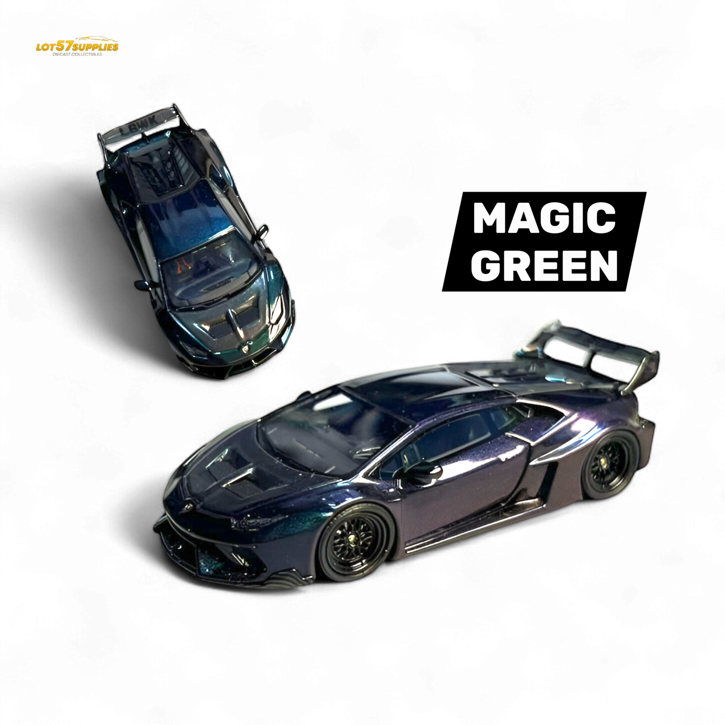 FLAME Lamborghini Huracan GT LP610 Magic Green 1:64