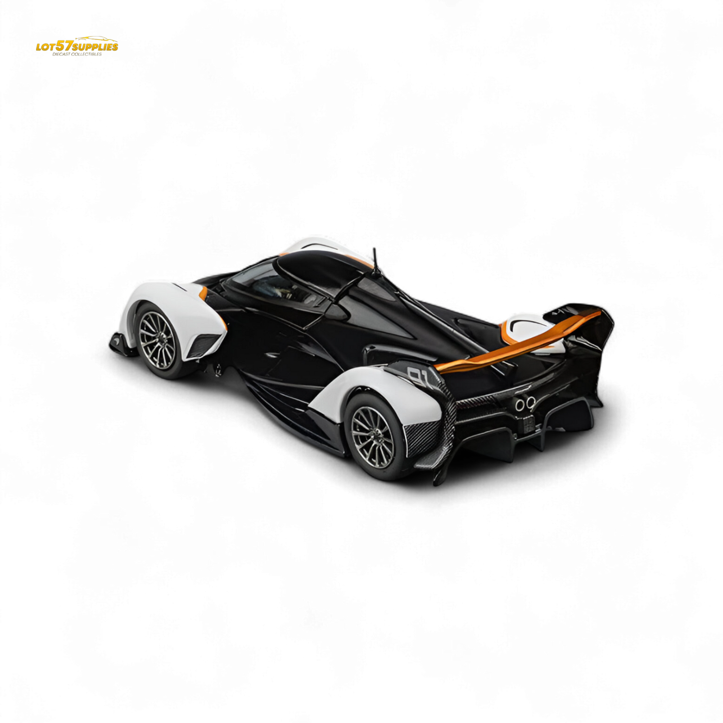 (Pre-Order) CM Model McLaren Solus GT Black White 1:64