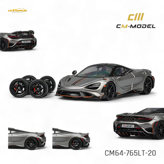 CM Model McLaren 765LT Silver Gray 1:64