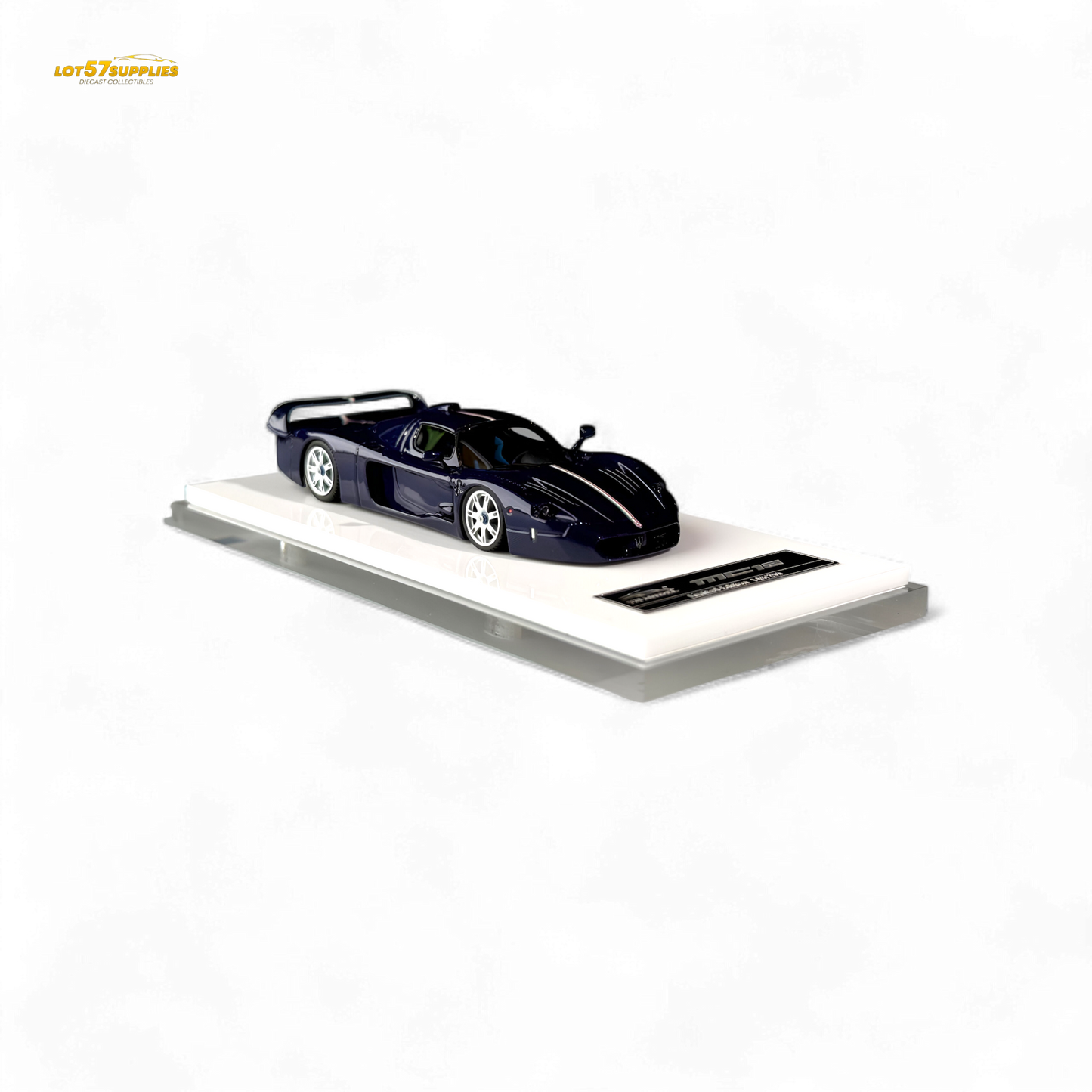 YM Model Maserati MC12 Stradale Corsa Blue Carbon 1:64