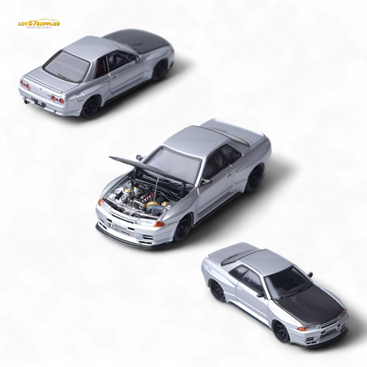 Focal Horizon Skyline GT-R R32 Silver Garage Active 1:64