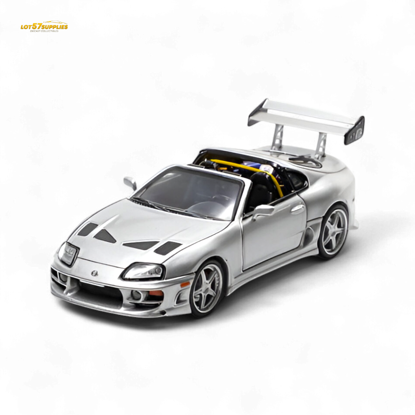 Fast Speed Supra Targa - Silver 1:64