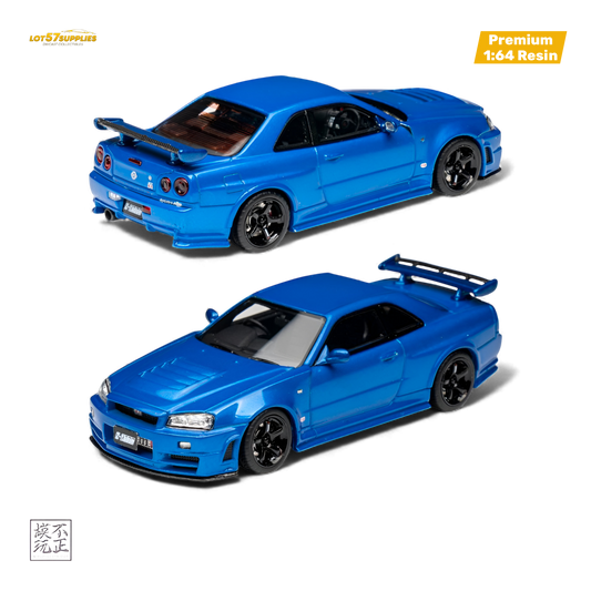 Cars' Lounge Nissan Skyline GT-R R34 Z-TUNE Bayside Blue 1:64