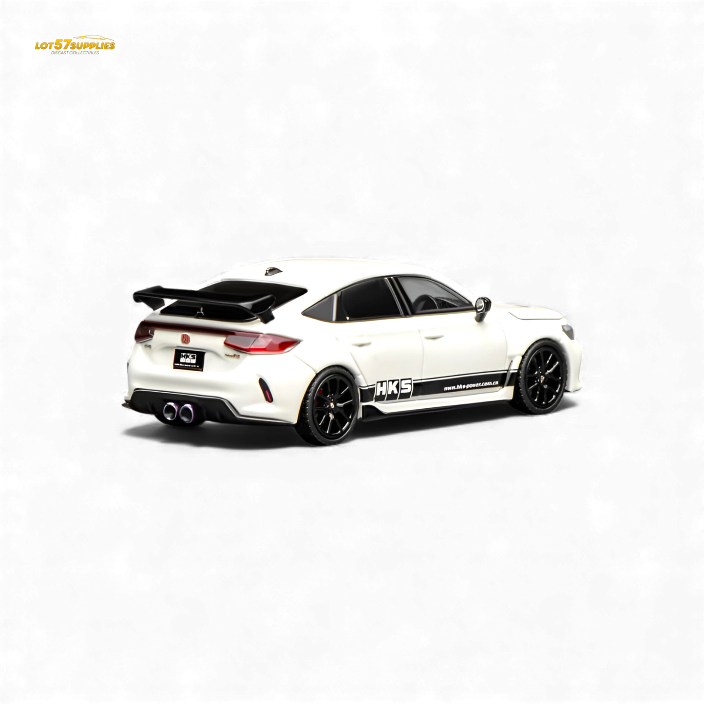 Motorhelix Honda Civic Type R FL5 HKS White 1:64