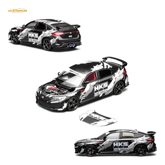 Motorhelix Civic Type R FL5 Black HKS 1:64