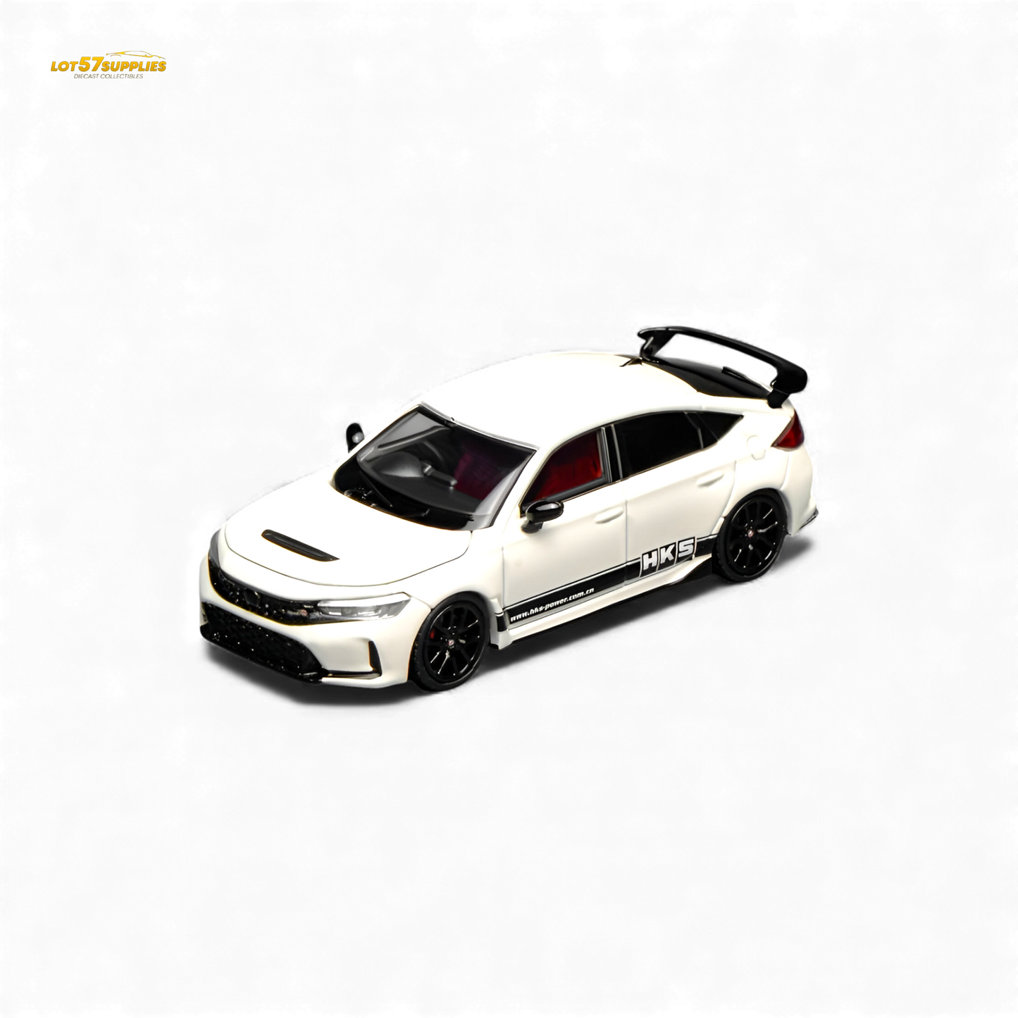 Motorhelix Honda Civic Type R FL5 HKS White 1:64