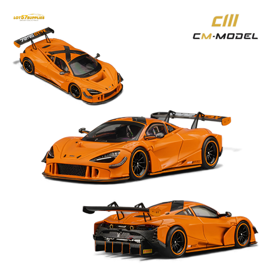 (Pre-Order) CM Model McLaren 720S GT3X Papaya Orange 1:64
