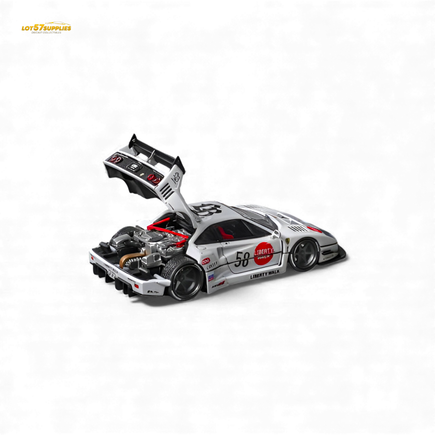 (Pre-Order) Star Models Ferrari F40 LB-Works White 1:64