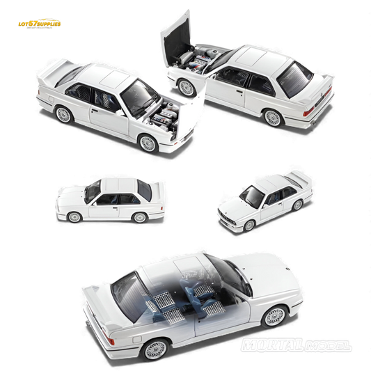 Mortal BMW E30 M3 Sedan Pearl White 1:64