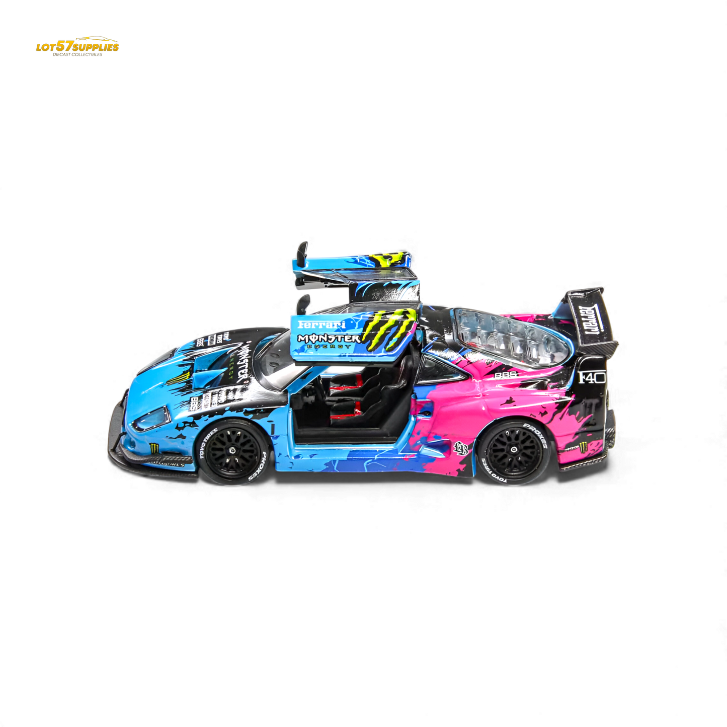 Demon King Auto F40 LB-Works Monster Livery 1:64