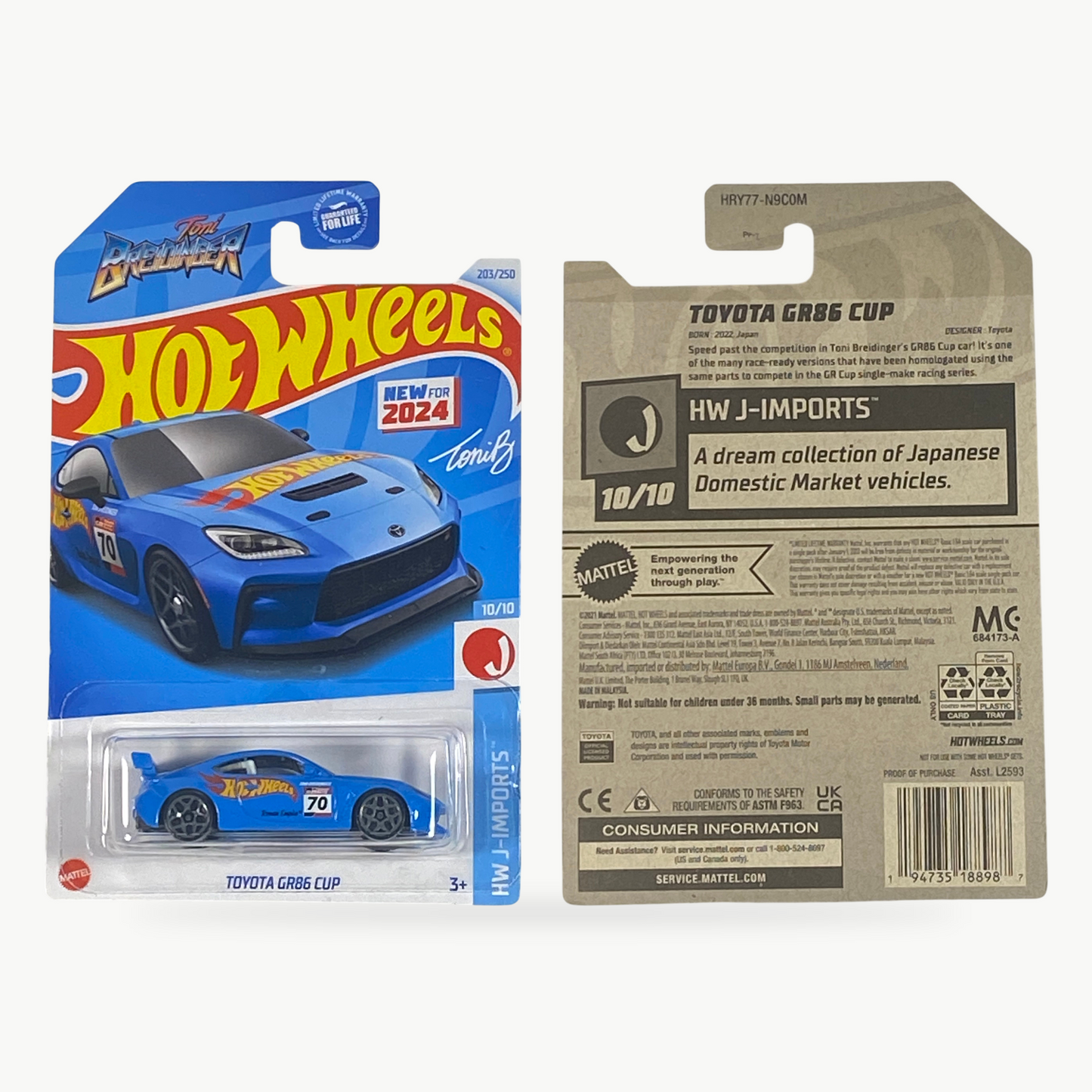 Hot Wheels Toyota GR86 Cup | J-Imports Series 10/10