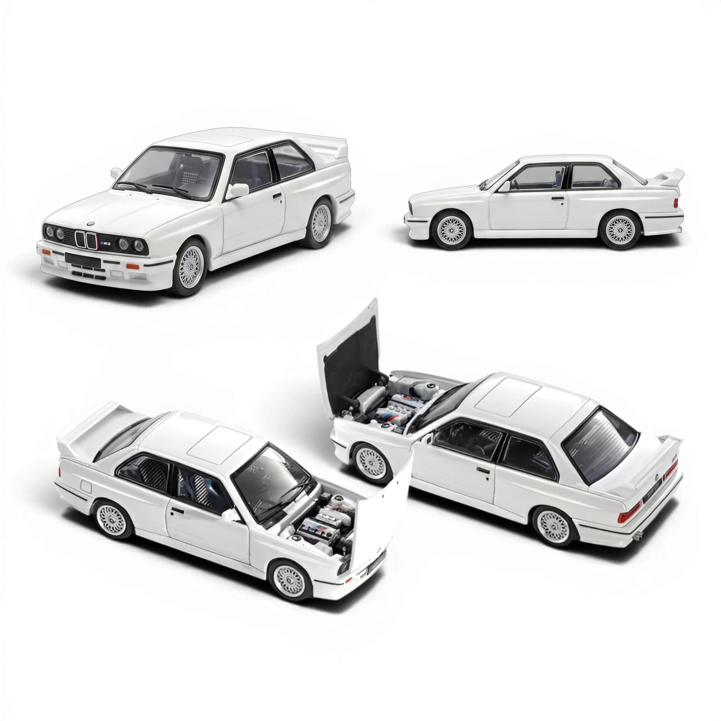 Mortal BMW E30 M3 Sedan Pearl White 1:64