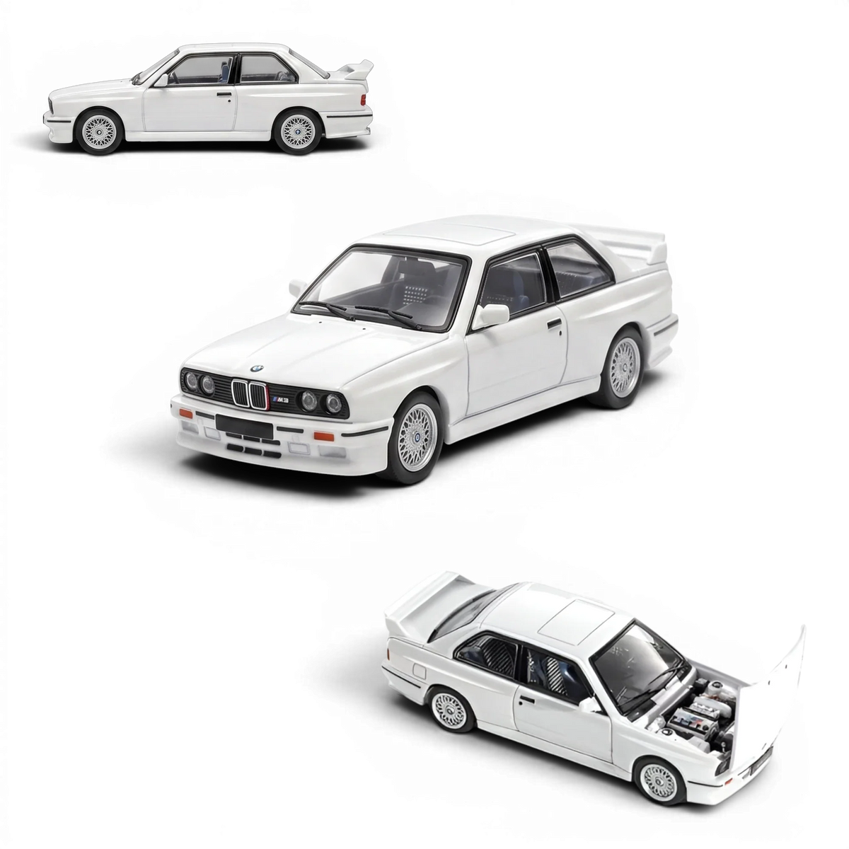 Mortal BMW E30 M3 Sedan Pearl White 1:64