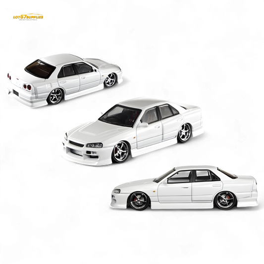 Mortal Nissan ER34 Skyline Uras Pearl White 1:64