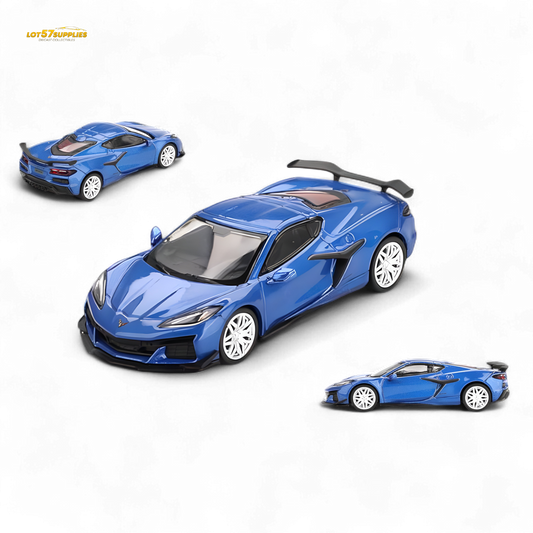 Mini-GT Chevrolet Corvette Z06 2023 Elkhart Lake Blue 1:64