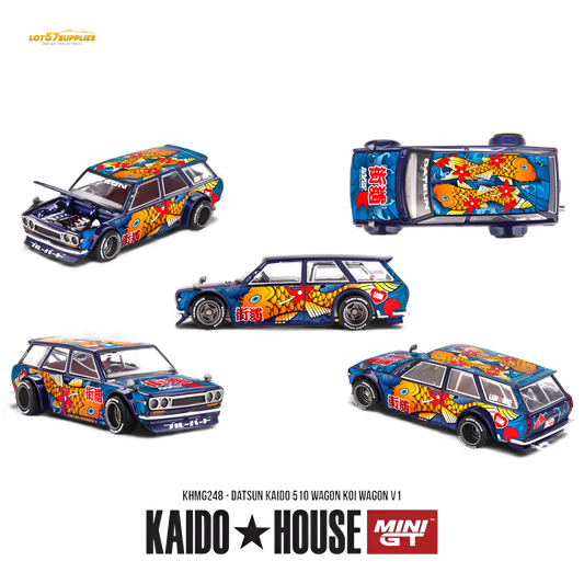 (Pre-Order) Mini GT x Kaido House Datsun 510 Wagon Koi V1 1:64