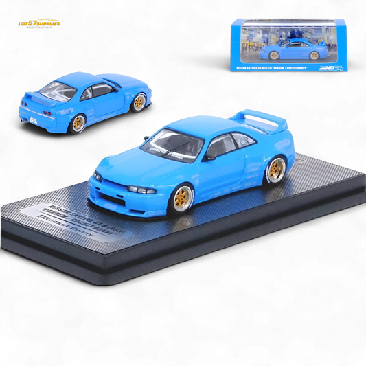 Inno64 Nissan Skyline GT-R R33 Pandem Rocket Bunny Blue 1:64