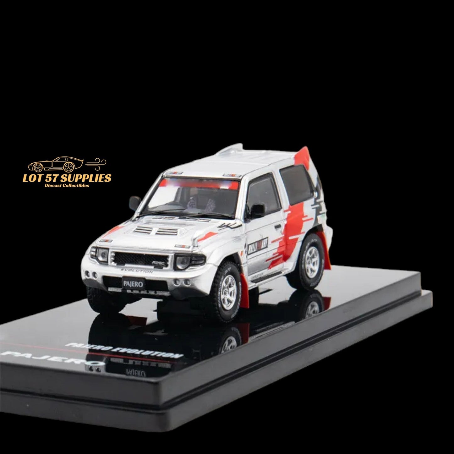Inno64 Mitsubishi Pajero Evolution Ralliart Silver 1:64
