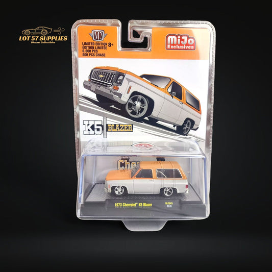 M2 Machines 1973 Chevrolet K5 Blazer Orange/White 1:64