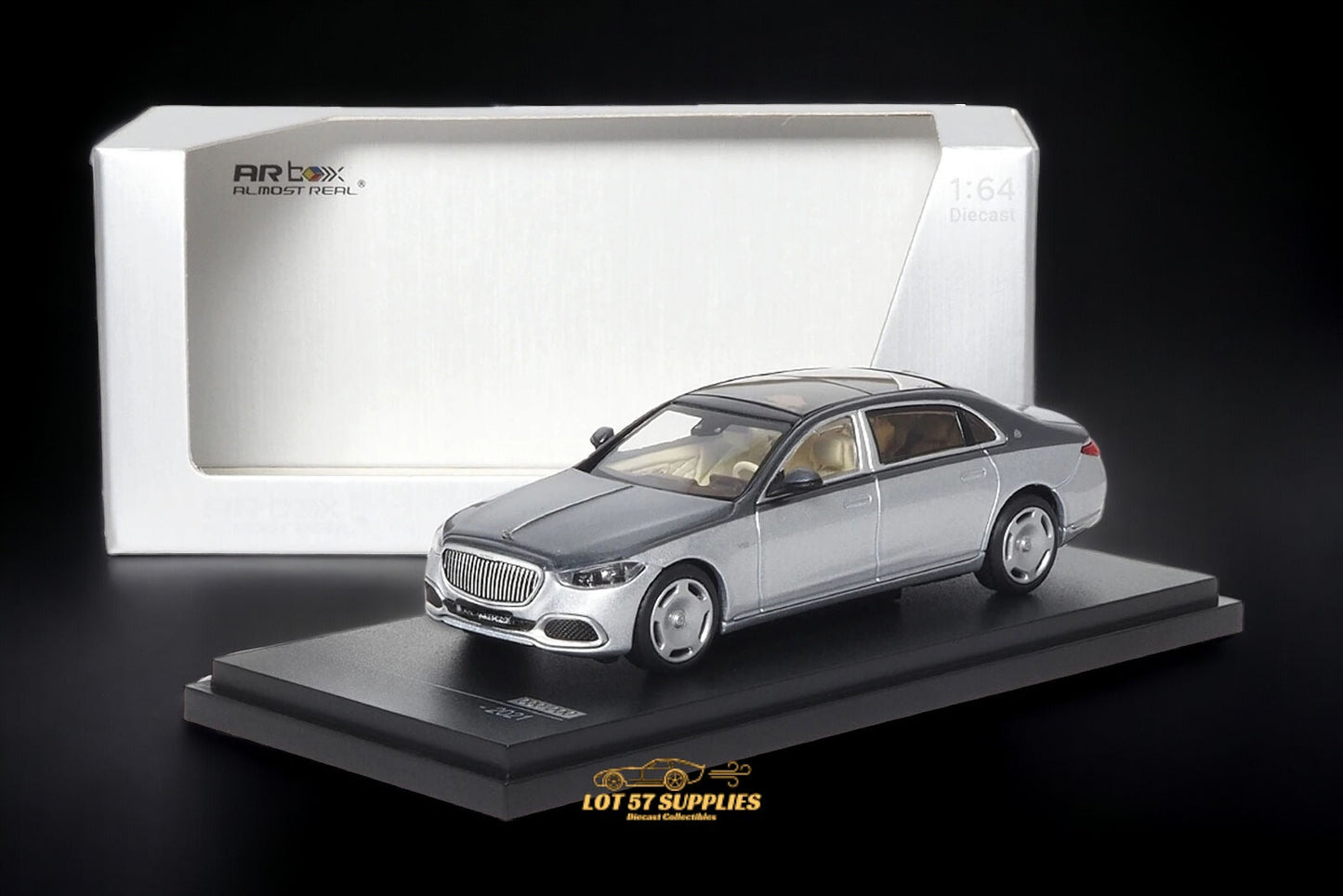 AR BOX Mercedes-Benz Maybach W223 Grey/Hightech Silver 1:64