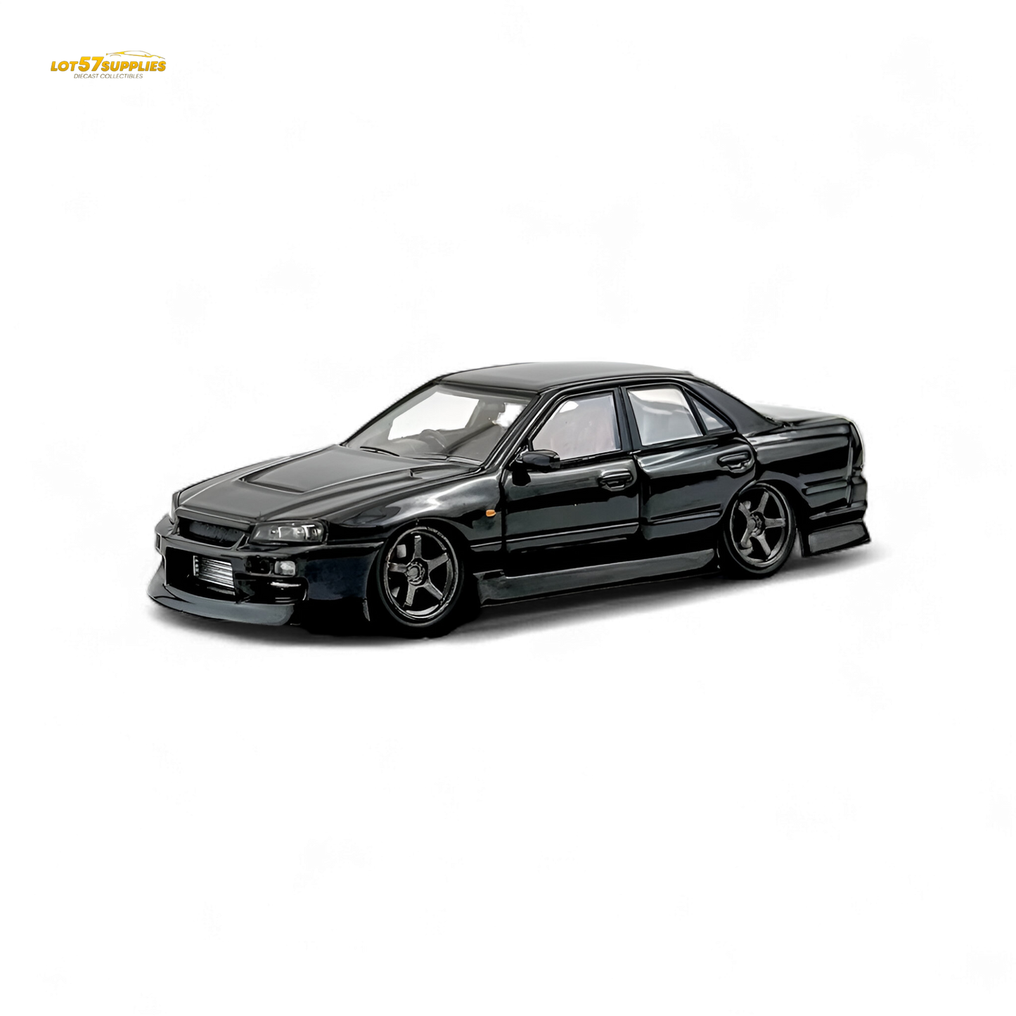 Mortal ER34 Skyline Uras Metallic Black 1:64